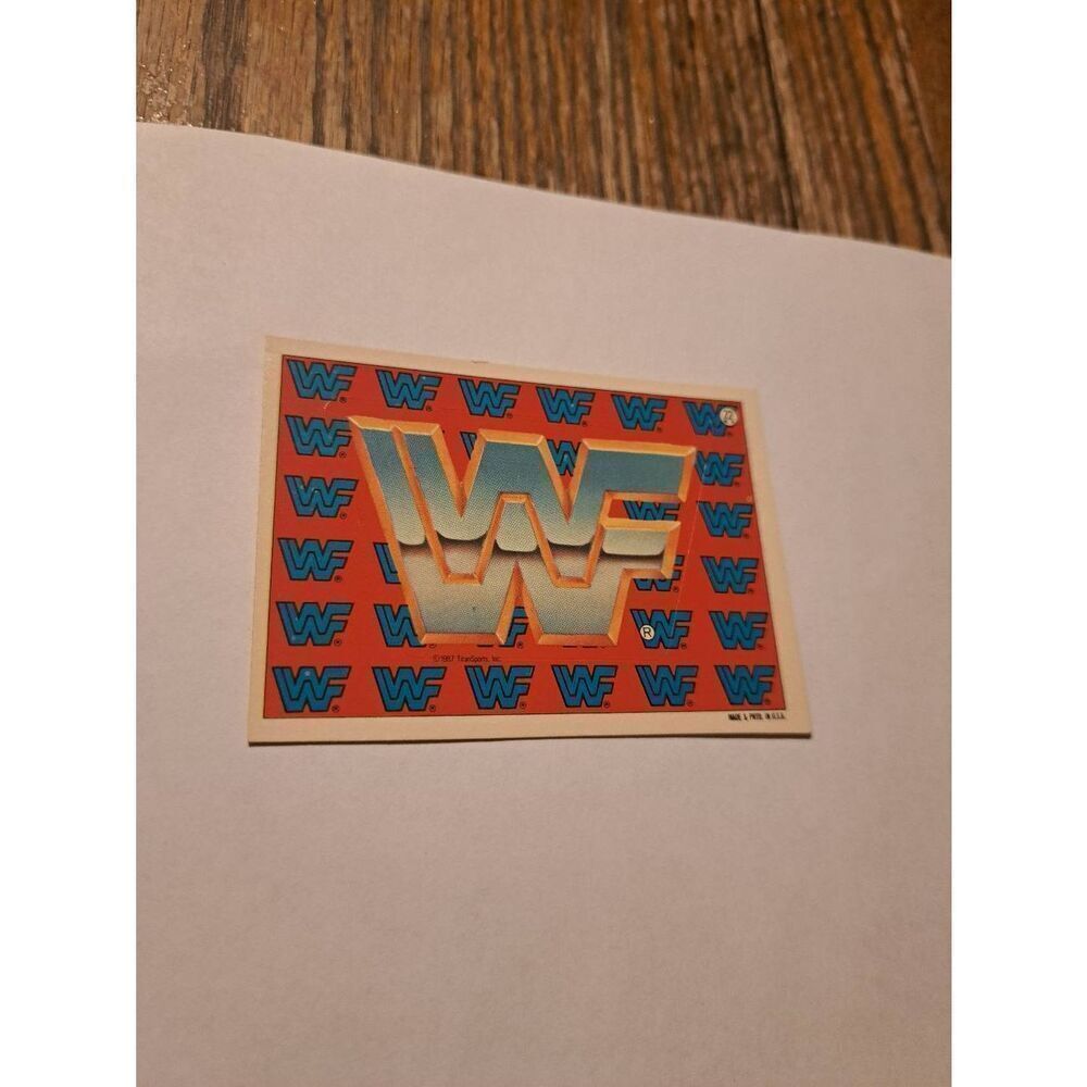 Vintage 1987 WWF Titan Sports Sticker Card 22 Puzzle Piece WWE Vintage Wrestling